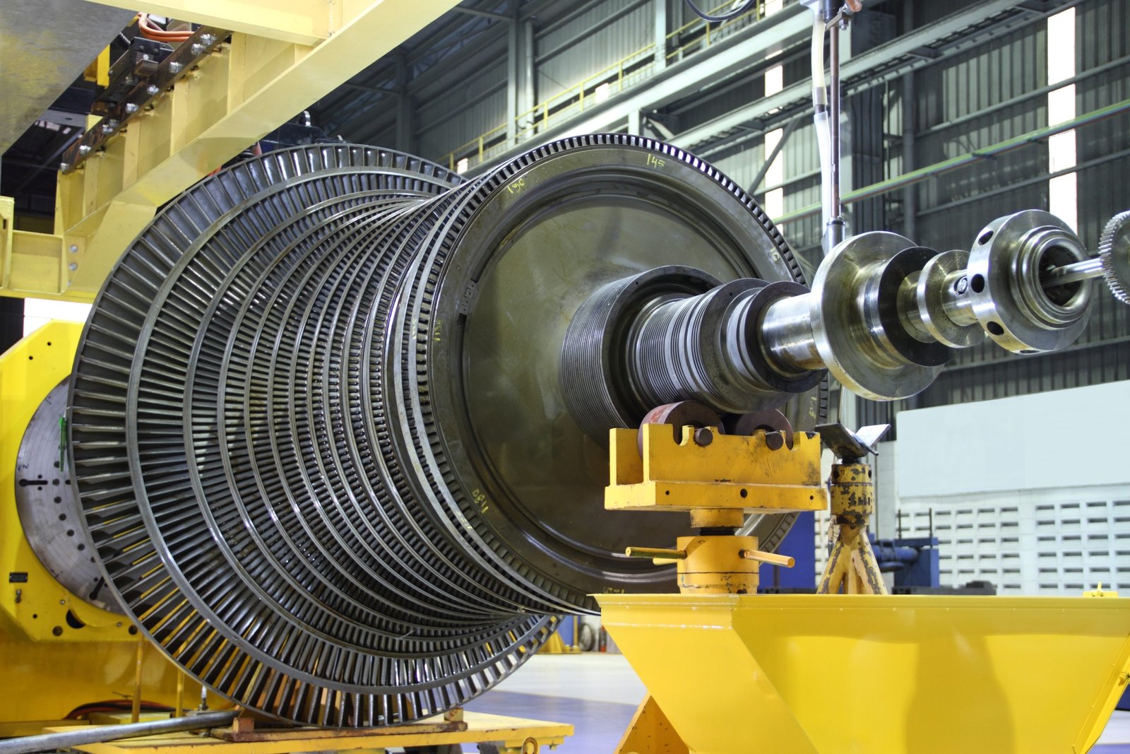 Industrial,Steam,Turbine,At,The,Workshop